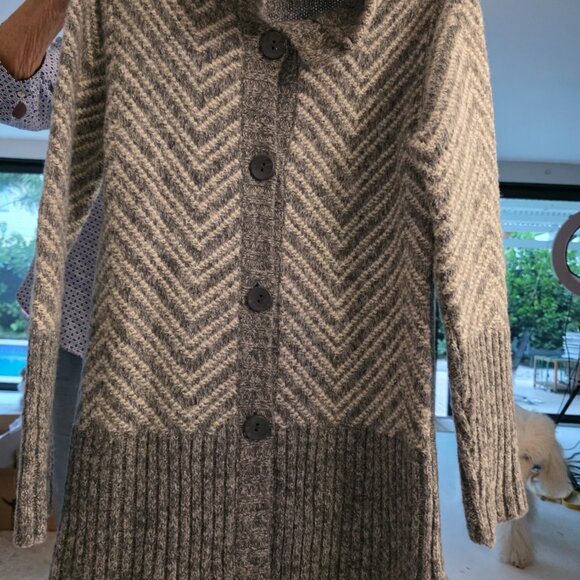 Maryline Italian Wool Blend Sweater Cardigan - Picture 11 of 15